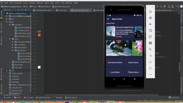 Flutter News Portal App-Firestore Backend(Android&ios App) – Screenshot 1
