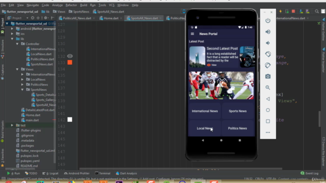 Flutter News Portal App-Firestore Backend(Android&ios App) – Screenshot 2