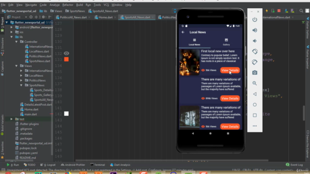 Flutter News Portal App-Firestore Backend(Android&ios App) – Screenshot 4