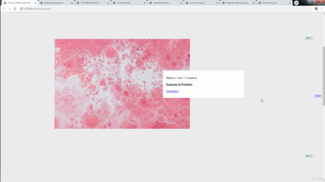 Les animations au Scroll en 9 projets – Screenshot 1
