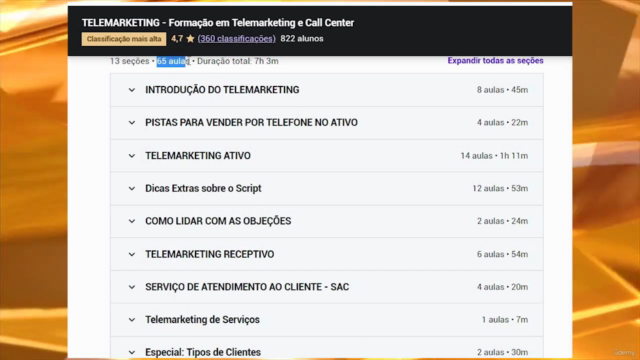 Formação Profissionalizante em TELEMARKETING e CALL CENTER – Screenshot 3