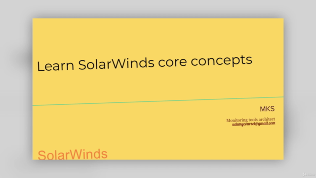 Learn SolarWinds core concept to become an expert – Screenshot 2