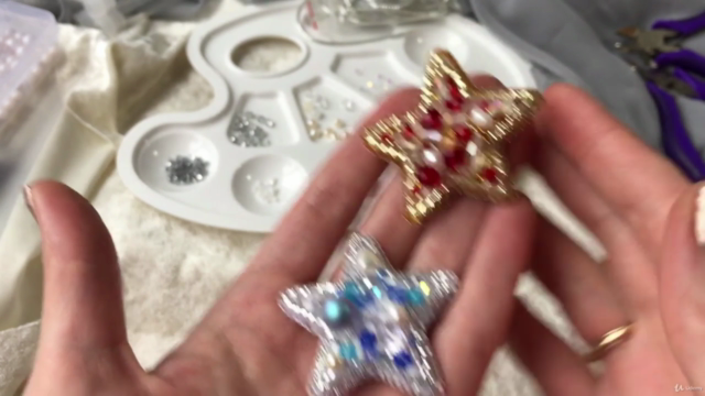 Jewelry Making, Embroidered Brooch and Pearl Earrings – Screenshot 4