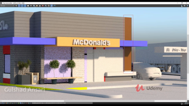 3Ds Max & Vray Complete Exterior Visualization Project – Screenshot 4