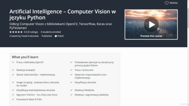 Artificial Intelligence – Computer Vision w języku Python – Screenshot 4
