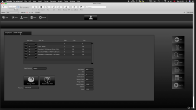 KOD YAZMADAN CLARIS FILEMAKER İLE UYGULAMALAR YAZIN – Screenshot 1