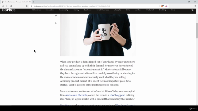 A Recipe for Achieving Product/Market Fit – Screenshot 2