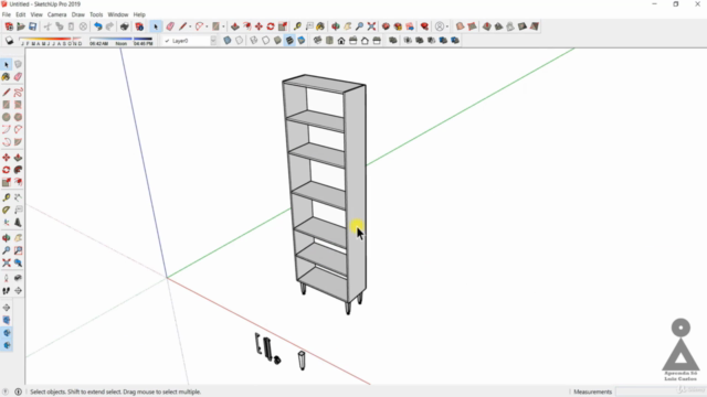 Curso de SketchUP - Aprenda Modelar Móveis passo a passo – Screenshot 4