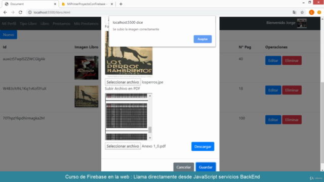 Firebase en la web:Usa servicios de backend desde Javascript – Screenshot 4