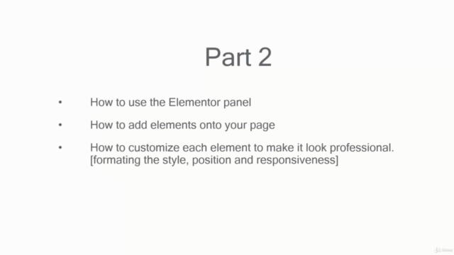 Web Design Training with Elementor – Screenshot 3