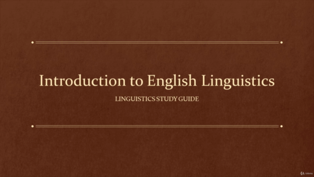 Introduction to English Linguistics – Screenshot 3