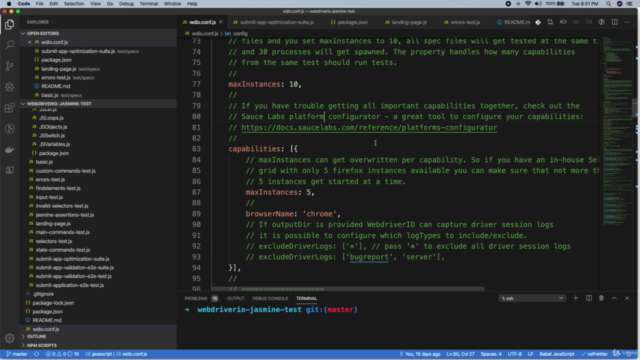 WebDriverIO v5 JavaScript&Node.js automation for beginners – Screenshot 4