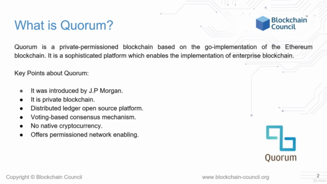 Quorum Blockchain For Professionals – Screenshot 1
