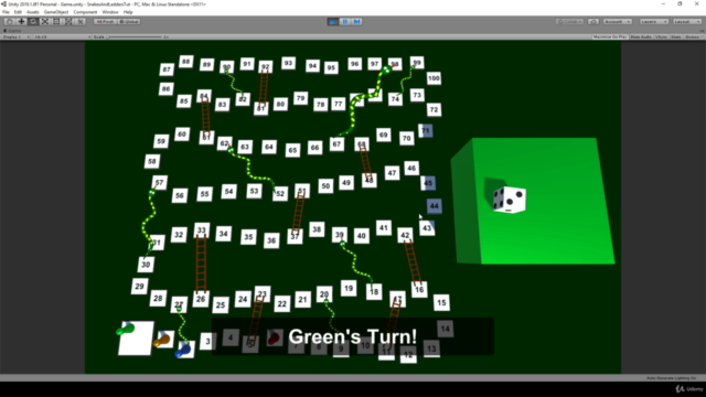 Unity Game Tutorial: Board Game - Snakes and Ladders 3D - Screenshot_01
