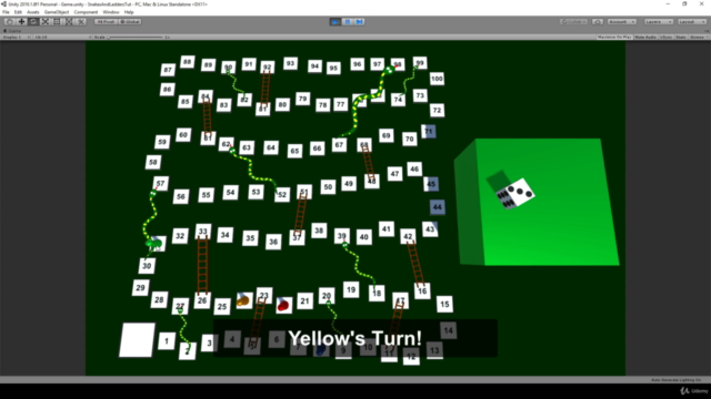 Unity Game Tutorial: Board Game - Snakes and Ladders 3D - Screenshot_02