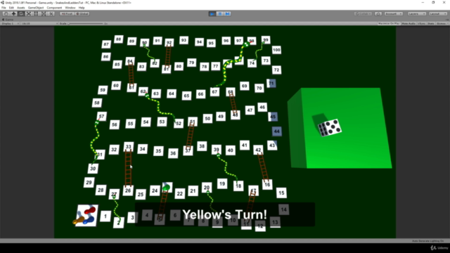 Unity Game Tutorial: Board Game - Snakes and Ladders 3D - Screenshot_03