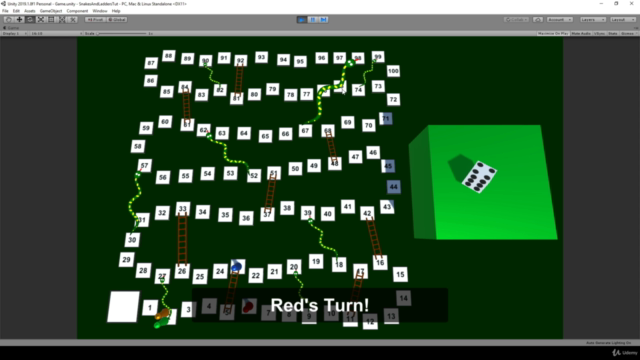 Unity Game Tutorial: Board Game - Snakes and Ladders 3D - Screenshot_04