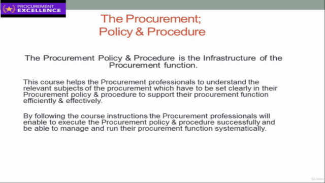 The Procurement; Policy & Procedure – Screenshot 2