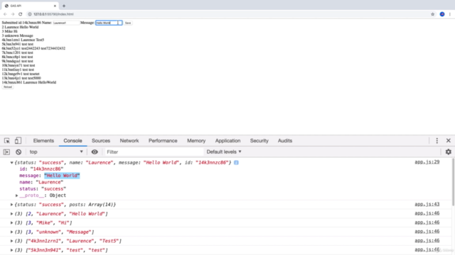 Google Spreadsheet API Apps Script and JavaScript - Screenshot_02
