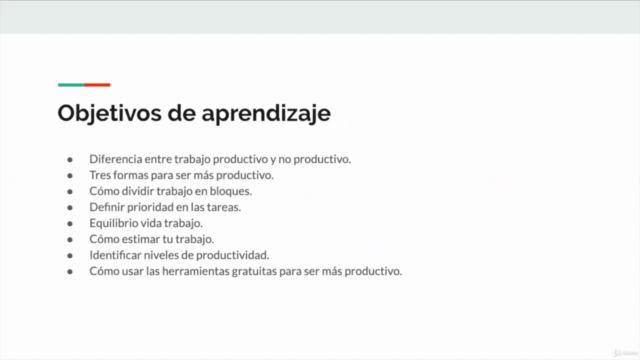 Productividad Personal y Profesional: Gestión del tiempo – Screenshot 2