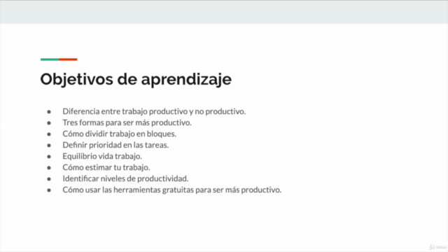 Productividad Personal y Profesional: Gestión del tiempo – Screenshot 3