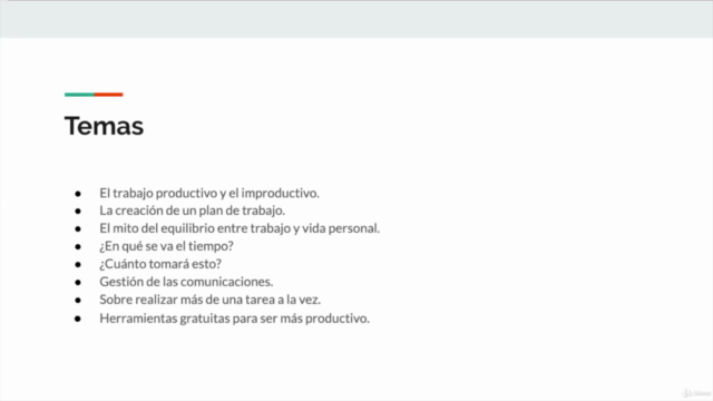 Productividad Personal y Profesional: Gestión del tiempo – Screenshot 4