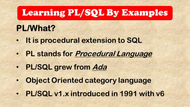 Learning PL/SQL - Truly Basic to Advanced The Example Way – Screenshot 1