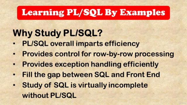 Learning PL/SQL - Truly Basic to Advanced The Example Way – Screenshot 2