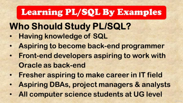 Learning PL/SQL - Truly Basic to Advanced The Example Way – Screenshot 4