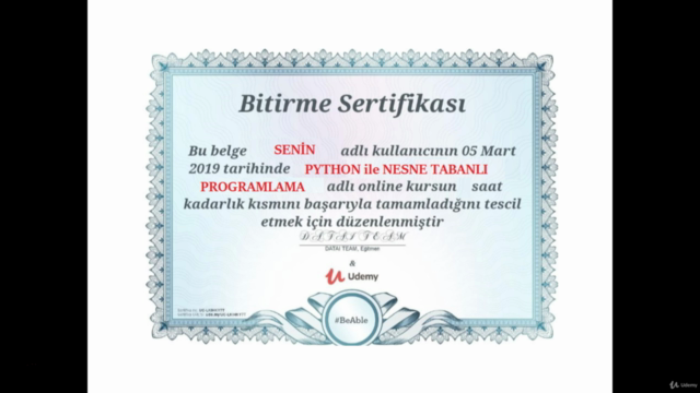 Python ile Nesne Tabanlı Programlama A-Z™ – Screenshot 3