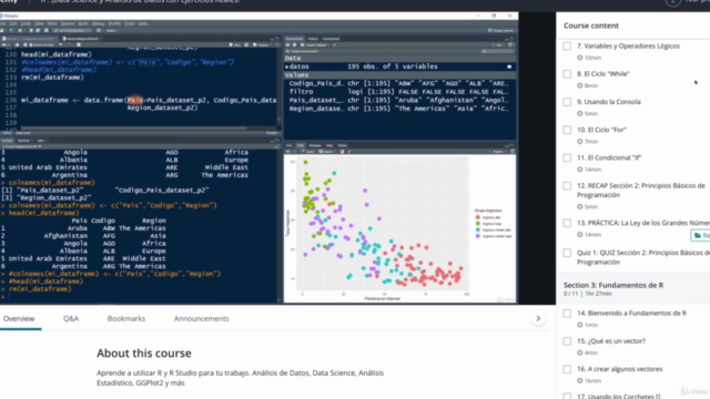 R : ¡Data Science y Análisis de Datos con Ejercicios Reales! – Screenshot 3