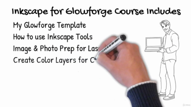 Learn Inkscape for Glowforge Laser Cutter – Screenshot 4