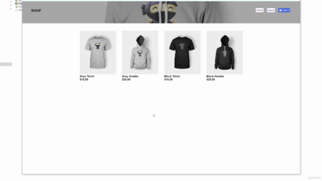 JavaScript Shopping Cart Tutorial – Screenshot 1