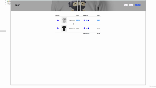 JavaScript Shopping Cart Tutorial – Screenshot 2