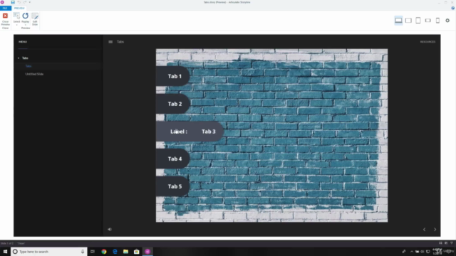 Creating a Tab Interaction in Articulate Storyline 360 – Screenshot 1