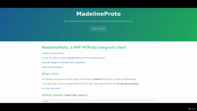 Develop Telegram Bots with PHP and MadelineProto – Screenshot 3