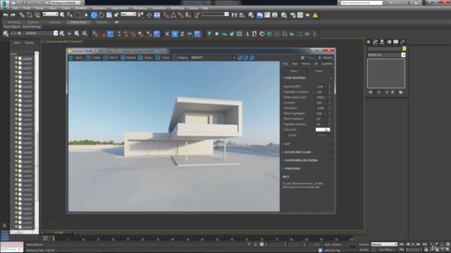 3ds max + Corona render : Creating Private Villa – Screenshot 3