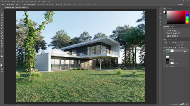 3ds max + Corona render : Creating Private Villa – Screenshot 4