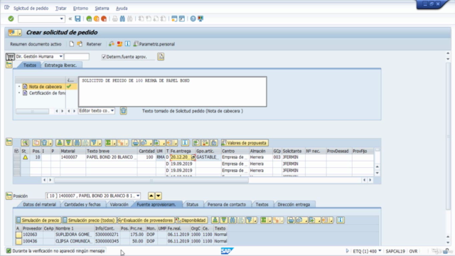 SAP MM Módulo De Compras. – Screenshot 4