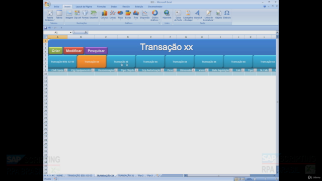 Controle personalizado em Excel - Com tela inicial e menus – Screenshot 2