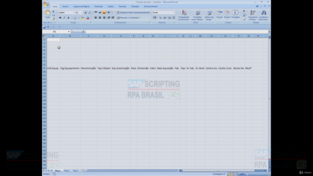 Controle personalizado em Excel - Com tela inicial e menus – Screenshot 3