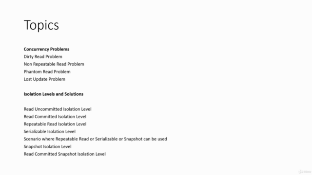 Transaction, Isolation Levels and In-Memory OLTP in T-SQL – Screenshot 2