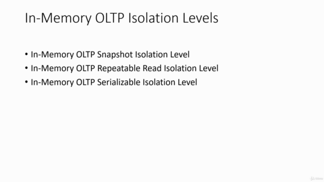 Transaction, Isolation Levels and In-Memory OLTP in T-SQL – Screenshot 3