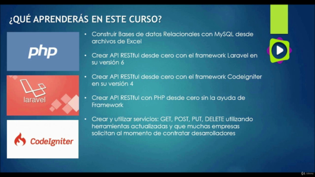 Máster en API RESTful con PHP 8, Laravel 8, CodeIgniter 4 – Screenshot 3
