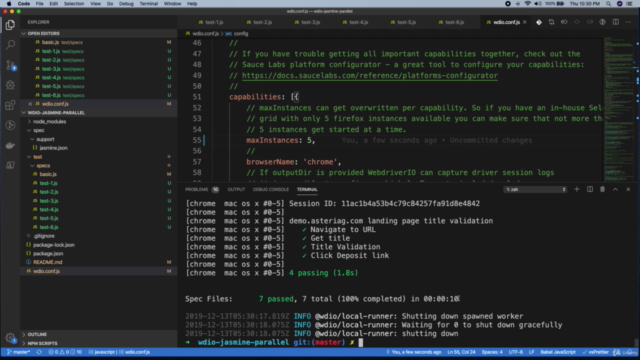 Parallel execution in Test Automation Selenium WebDriverIOv5 – Screenshot 3