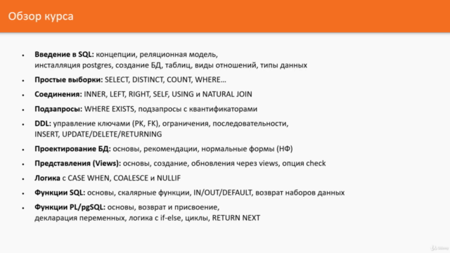Практический курс для новичков по SQL и PostgreSQL – Screenshot 3
