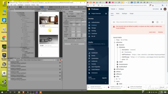 Create Android&iOS apps using Unity and Firebase Database – Screenshot 4