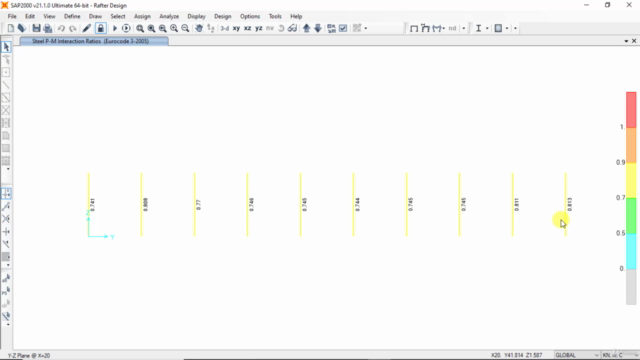 Sap2000 (Steel structure) – Screenshot 1