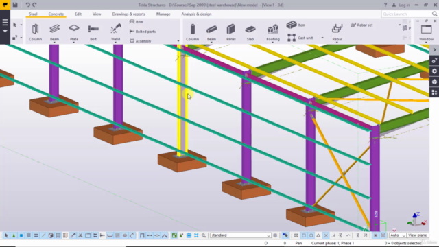 Sap2000 (Steel structure) – Screenshot 3