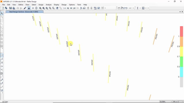 Sap2000 (Steel structure) – Screenshot 4